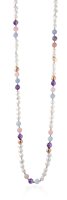 Collana Lelune Donna Violetta Silver in Argento Perla LGNK435 - LGNK435
